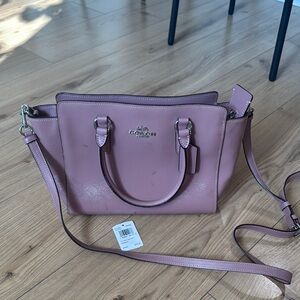 Coach Leah Satchel in Dusty Rose